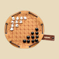 Halma (2-Spieler) – handgefertigtes Spiel auf graviertem Kunstleder